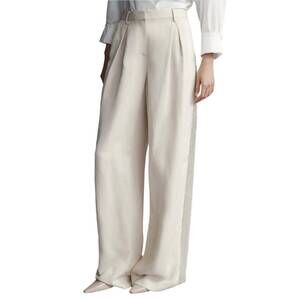 NEW TWP women's sullivan pant with beaded tux stripe in french oak